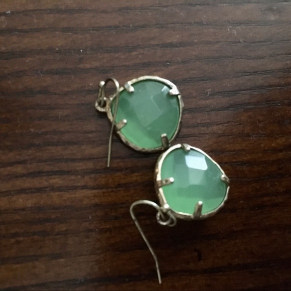 Francesca's Collections Jewelry - Francesca’s Teal and Gold Earrings